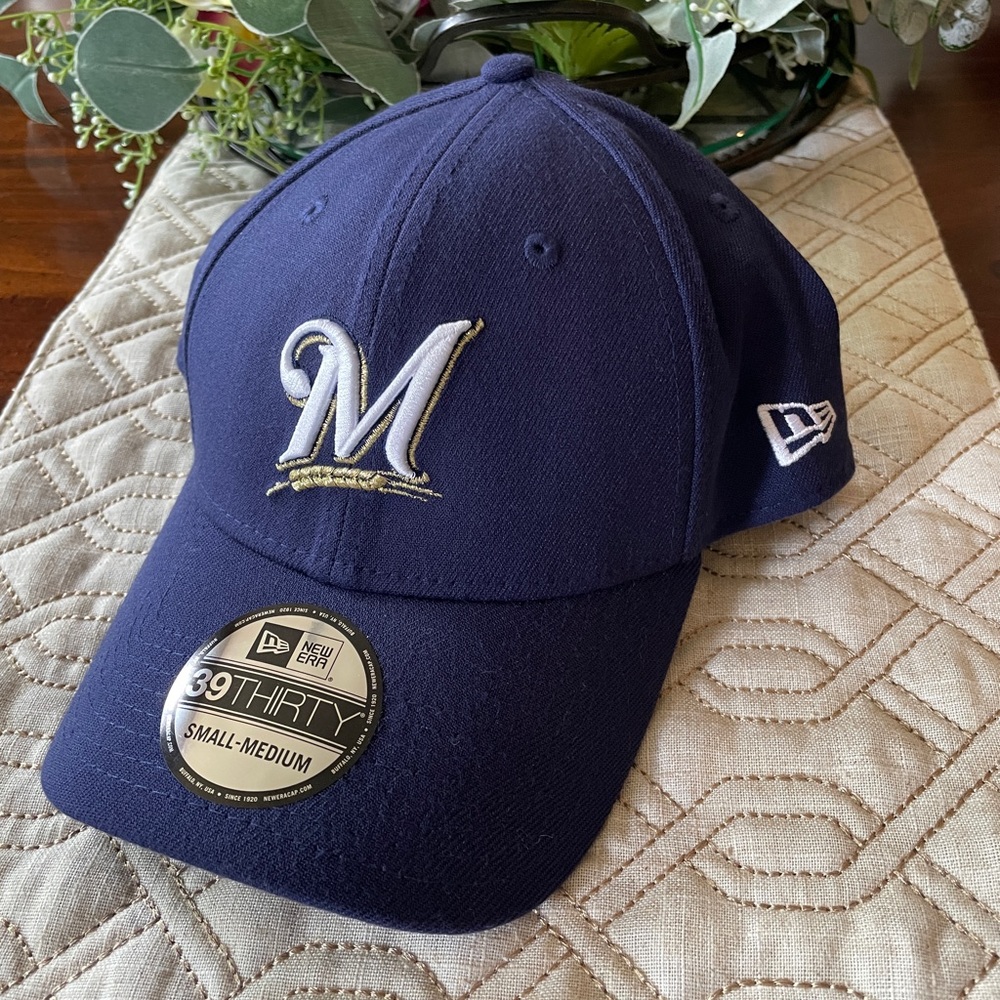 Milwaukee Brewers New Era 39THIRTY Diamond Era Classic Cap Hat MLB Blue Sm/Med